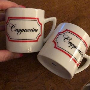 Vintage Cappuccino Espresso cups mugs set ☕️